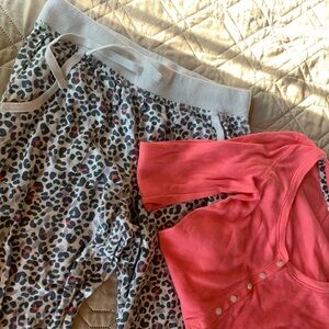 VICTORIA’S SECRET Cheetah Coral PJ Set